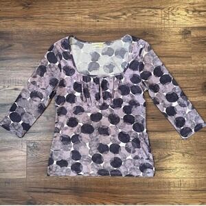 Vintage Purple Y2K Babydoll Top Women Small Fairycore Whimsygoth Boho Artsy